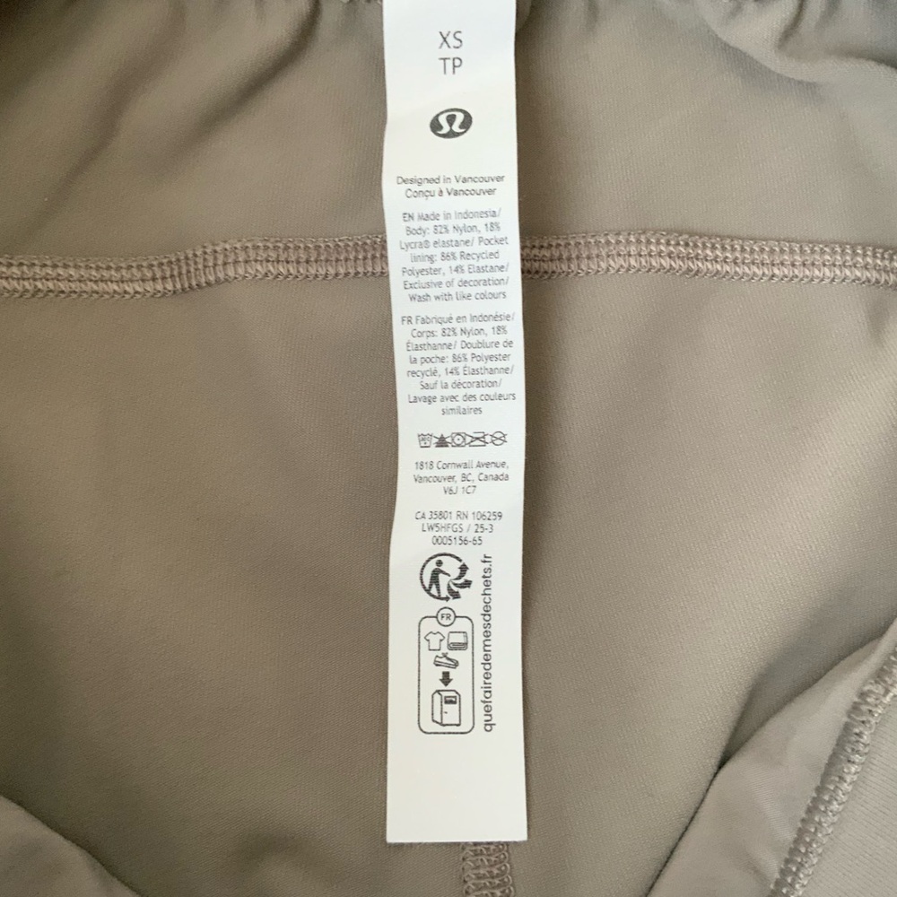 LULULEMON ATHLETICA Define Mid-Rise Track Pant Luon Warm Ash Grey White XS - Picture 11 of 13